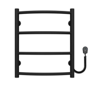 Електричний сушка для рушників Deffi Класик П4 400х500 праве підключення чорний C.DK.50.40.4.E.B.R.5