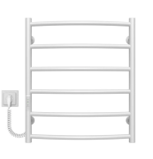 Електрична сушарка для рушників Deffi Класик П6 500х600 ліве підключення WD03 білий C.DK.60.50.6.E.W.L.3