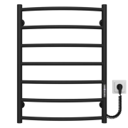 Електрична сушарка для рушників Deffi Класик П7 500х700 праве підключення JD03 чорний C.DK.70.50.7.E.B.R.1