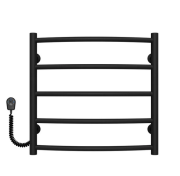 Електросушарка для рушників Deffi Класик П5 500х500 ліве підключення чорний C.DK.50.50.5.E.B.L.5