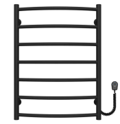 Электрический полотенцесушитель Deffi Классик П7 500х700 правое подключение черный C.DK.70.50.7.E.B.R.5