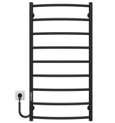 Електросушарка для рушників Deffi Класик П9 500х1000 ліве підключення JD03 чорний C.DK.100.50.9.E.B.L.1