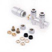 Комплект термостатичний Теrma інтегрований прямий ось 50 CYLINDER правий латунь сатин WRZT5G4-ST