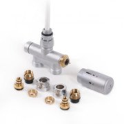 Комплект термостатический Теrma интегрированный прямой ось 50 CYLINDER з трубкою латунь сатин WRZT5G7-ST