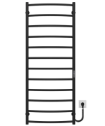 Електрична сушарка для рушників Deffi Класик П12 500х1300 праве підключення JD03 чорний C.DK.130.50.12.E.B.R.1