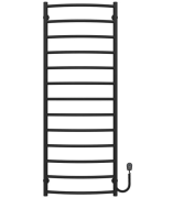 Електрична сушарка для рушників Deffi Класик П13 500х1400 правильне підключення чорний C.DK.140.50.13.E.B.R.5