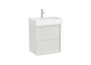 Тумба с раковиной Roca Tura Unik 43х60 МДФ матовый белый A852026558