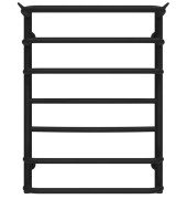 Сушка для рушників водяна Deffi Юність П7 500х700 нижнє підключення чорний C.YU.70.50.7.B.A