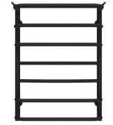 Сушка для рушників водяна Deffi Юність П7 500х700 бічне праве підключення чорний C.YU.70.50.7.B.C