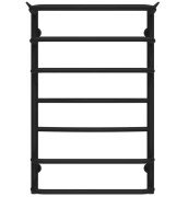 Сушка для рушників водяна Deffi Юність П7 500х800 нижнє підключення чорний C.YU.80.50.7.B.A