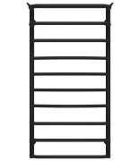 Сушка для рушників водяна Deffi Юність П10 500х1000 нижнє підключення чорний C.YU.100.50.10.B.A