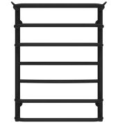 Сушка для рушників водяна Deffi Юність П7 500х700 нижнє підключення чорний C.YU.70.50.7.B.A