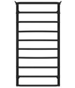 Сушка для рушників водяна Deffi Юність П10 500х1000 бічне праве підключення чорний C.YU.100.50.10.B.C