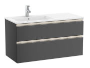 Тумба з раковиною Roca Gap-N 100х46 см ДСП антрацит глянець A851481153