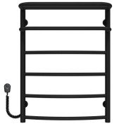 Електрична сушарка для рушників Deffi Готель П6 500х700 ліве підключення чорний C.OD.70.50.6.E.B.L.5