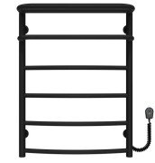 Електрична сушарка для рушників Deffi Готель П6 500х700 праве підключення чорний C.OD.70.50.6.E.B.R.5