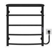 Електрична сушарка для рушників Deffi Готель П5 400х600 праве підключення JD03 чорний C.OD.60.40.5.E.B.R.1