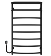 Електрична сушарка для рушників Deffi Готель П8 500х900 ліве чорне підключення C.OD.90.50.8.E.B.L.5