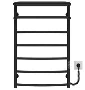 Електрична сушарка для рушників Deffi Готель П7 500х800 праве підключення JD03 чорний C.OD.80.50.7.E.B.R.1