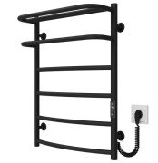 Електрична сушарка для рушників Deffi Готель П6 500х700 праве підключення JD03 чорний C.OD.70.50.6.E.B.R.1