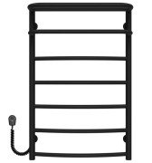 Електрична сушарка для рушників Deffi Готель П7 500х800 ліве підключення чорний C.OD.80.50.7.E.B.L.5