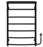 Електрична сушарка для рушників Deffi Готель П7 500х800 праве підключення чорний C.OD.80.50.7.E.B.R.5