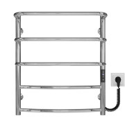 Електрична сушарка для рушників Deffi Каскад Дуга П5 500х600 праве підключення JD03 хром C.KD.60.50.5.E.C.R.1