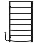 Електрична сушарка для рушників Deffi Каскад Дуга П8 500х900 ліве підключення чорний C.KD.90.50.8.E.B.L.5