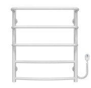 Електричний сушарка для рушників Deffi Каскад Дуга П5 500х600 праве підключення білий C.KD.60.50.5.E.W.R.5