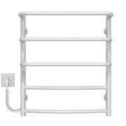 Електричний сушарка для рушників Deffi Каскад Дуга П5 500х600 ліве підключення WD03 білий C.KD.60.50.5.E.W.L.3