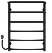 Електрична сушарка для рушників Deffi Каскад Дуга П6 500х700 ліве підключення чорний C.KD.70.50.6.E.B.L.5