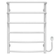 Электрический полотенцесушитель Deffi Каскад Дуга П6 500х700 правое подключение белый C.KD.70.50.6.E.W.R.5