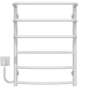 Електричний сушарка для рушників Deffi Каскад Дуга П6 500х700 ліве підключення WD03 білий C.KD.70.50.6.E.W.L.3