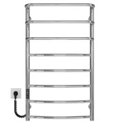 Електрична сушарка для рушників Deffi Каскад Дуга П8 500х900 ліве підключення JD03 хром C.KD.90.50.8.E.C.L.1