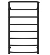 Сушка для рушників водяна Deffi Каскад Дуга П8 500х900 бічне ліве підключення чорний C.KD.90.50.8.B.B