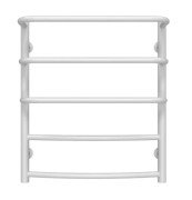 Сушка для рушників водяна Deffi Каскад Дуга П5 400х600 бічне праве підключення білий C.KD.60.40.5.W.C