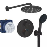 Душева система прихованого монтажу Grohe Eurosmart із Tempesta 250 чорний матовий UA26415SC9