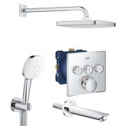 Душевая система Grohe Grohtherm SmartControl с термостатом на 3 потребителя хром UA26415SC6