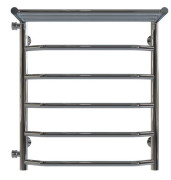 Сушка для рушників водяна Deffi Трапеція з полицею П6 500х600 бічне ліве підключення хром C.TP.60.50.6.C.B