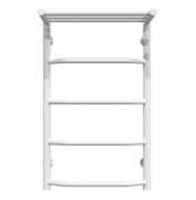 Полотенцесушитель водяной Deffi Трапеция с полкой П5 400х700 нижнее подключение белый C.TP.70.40.5.W.A