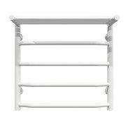 Сушка для рушників водяна Deffi Трапеція з полицею П5 500х500 нижнє підключення білий C.TP.50.50.5.W.A