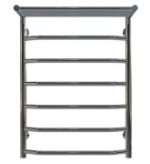 Полотенцесушитель водяной Deffi Трапеция с полкой П7 500х700 нижнее подключение хром C.TP.70.50.7.C.A