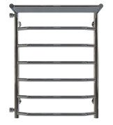 Сушка для рушників водяна Deffi Трапеція з полицею П7 500х700 бічне ліве підключення хром C.TP.70.50.7.C.B