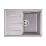Мийка для кухні Sink Quality Titanite 1KKO 68x49,5x21,5 з переливом нанограніт сірий TIT.D.1KKO.X