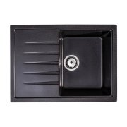 Мийка для кухні Sink Quality Titanite 1KKO 68x49,5x21,5 з переливом нанограніт графіт TIT.G.1KKO.X