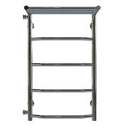 Сушка для рушників водяна Deffi Трапеція з полицею П5 400х700 бічне ліве підключення хром C.TP.70.40.5.C.B