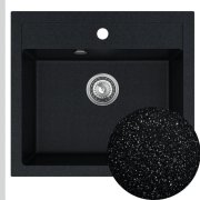 Мийка для кухні Sink Quality Ferrum IK 60 56,5x51x20,5 з переливом нанограніт парча FER.B.1K60.X