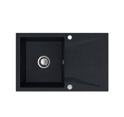 Мийка для кухні Sink Quality Obsidian 1KDO 79x50x20,5 з переливом нанограніт парча OBS.B.1KDO.X