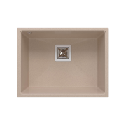 Мийка для кухні Sink Quality Argon 1KBO 60 55x42x22,5 з переливом нанограніт бежевий ARG.P.1KBO.60
