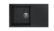 Мийка для кухні Sink Quality SINK 1KDOL 78X46X21,5 см з переливом нанограніт графит SINK.G.1KDOL.X